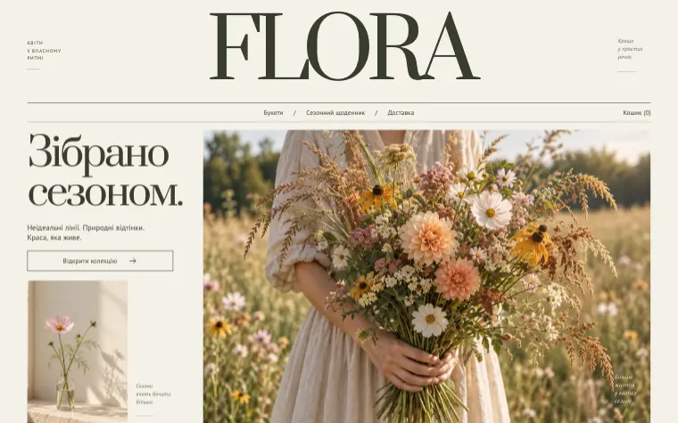 FLORA · WILD SEASON — Главная