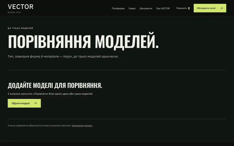 VECTOR · SIGNAL FOUNDRY — Сравнение